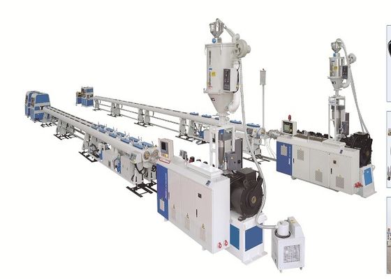 ligne bas bruit courant d'extrusion de tuyau de TUBE de PE du drainage 1000KG/H de 75mm